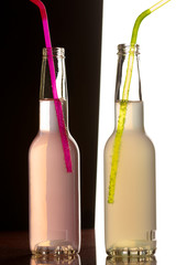 drink series: fresh  color cocktails with straw