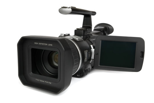 Digital Video Camera - Front-Side View