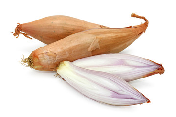 shallot isolated on white background