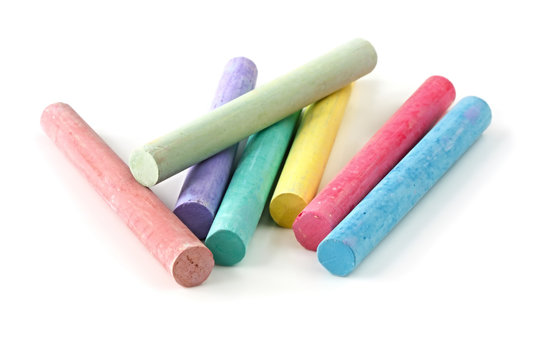 Sticks Of Pastel Colored Chalk