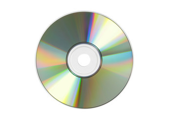 Compact disc isolated over white background