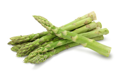 asparagus isolated on white background - obrazy, fototapety, plakaty