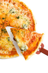 Quattro formaggio - italian pizza with four sorts of cheese