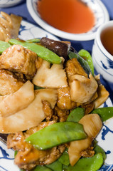 tofu bean curd mixed chinese vegetables chinese restaurant