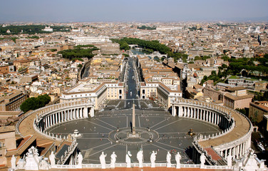 Plaza de San Pedro, Vaticano, Roma, Italia