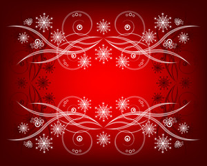 Snowflakes  Christmas and New Year background
