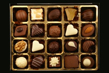 boite de chocolats variés