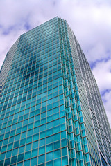A glass covered skyscraper in Tokyo