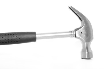 Metal hammer - isolated on white