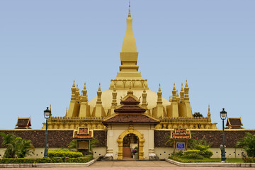 Fototapeta premium Ten Luang, Tempel w Laosie