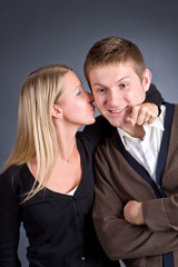 Loving couple having fun together