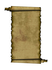 Old roll of papyrus