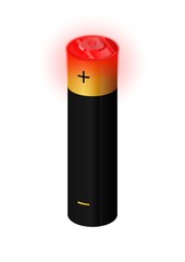 red battery