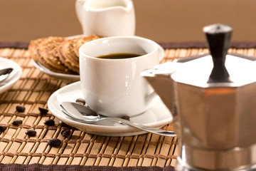 drink series: cup of coffee, hot espresso