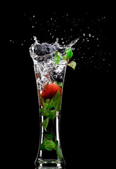 soft drink splash