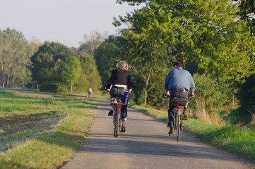 Obraz premium Radtour ins Grüne