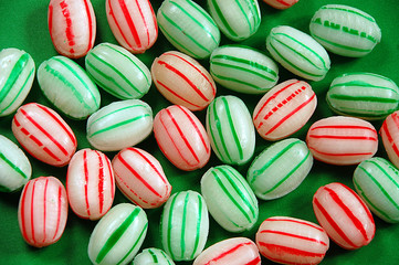 Striped christmas candy