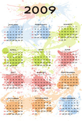 inkblot calendar