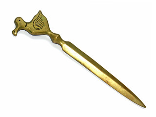 coupe-papier bronze orné d'un "dodo" mauricien © Unclesam