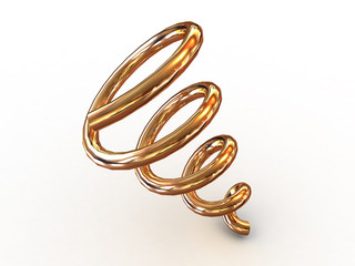 Naklejka premium Spiral. 3d