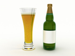Beer with blank label