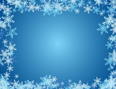 Snowflake Background - Blue