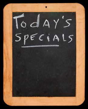 Todays Specials sign