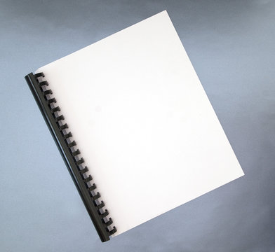 Blank cover of spiral notebook