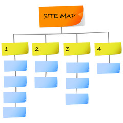 Obraz premium site map vector