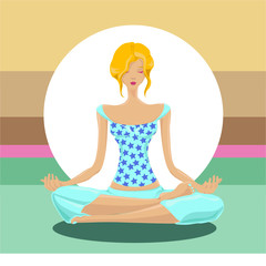 yoga concept vector