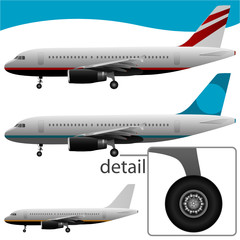 great detail airplane vector