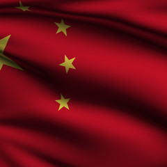 Rendered Chinese Square Flag