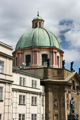 Fototapeta na wymiar St. Francis of Assisi Church in Prague, Czech Republic.