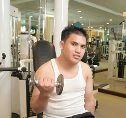Fototapeta premium man exercise