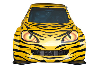 original car isolated on a white background