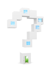 House in the form of a question mark