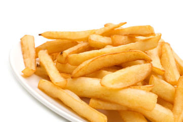 fry on white background