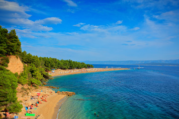 Zlatni rat beach on the island of Brac, Croatia
