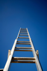ladder directed to  sky,  close up