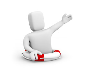 The person needs help