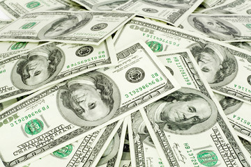 business concept. money background from dollars