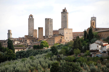 Fototapeta na wymiar general view of San Gimignano