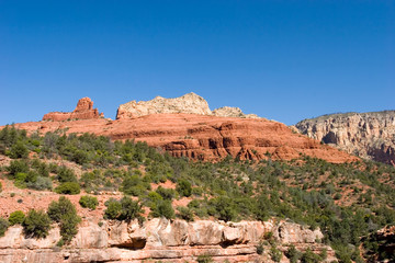Fototapeta premium Scenic view of red rocks in Arizona