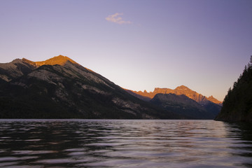 Mountains above water
