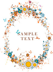 Autumn foliage background with place for your text..