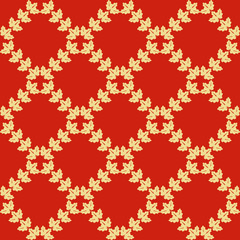 Abstract floral seamless pattern