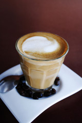Coffee in a glass