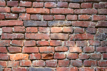 mur de brique rouge