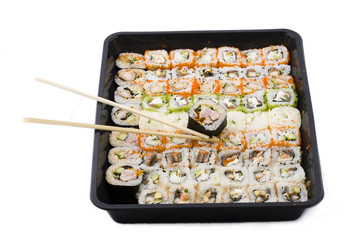 One roll of big set and two chopsticks for eating