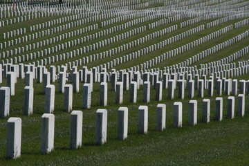Militärfriedhof in der Nähe von San Francisco, CA - USA